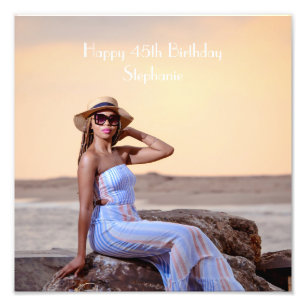 Affiche de photo personnalisée Joyeux Anniversaire