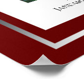 Affiche de photo simple à la mémoire de (Coin)