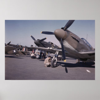 Affiche de photo vintage P-51 Mustang | 1942