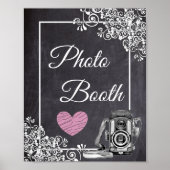Affiche de Photobooth de Mariage Style Tableau Noi (Devant)