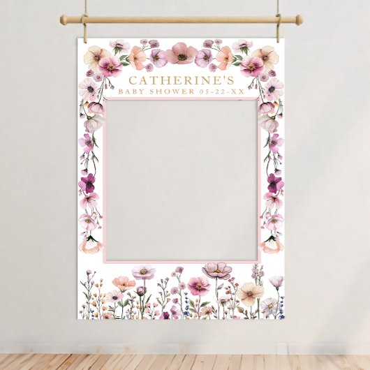Affiche de Photobooth Fleur de Cerisier Rose – Pou