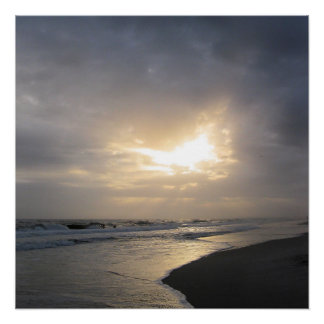 Affiche de photographie de coucher de soleil sur l
