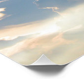 Affiche de photographie de nuages naturels (Coin)