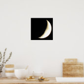 Affiche de photographie rapprochée de la Lune et d (Cuisine)