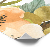 Affiche de photomaton à l'aquarelle en fleurs (Coin)