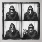 Affiche de photomaton Bigfoot ou Sasquatch Art imp (Devant)