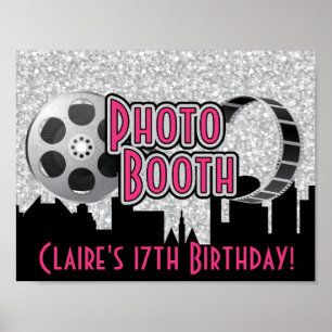 Affiche de Photomaton de Fête Hollywoodienne
