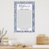 Affiche de Photomaton de Mariage avec des carreaux (Cuisine)