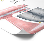 Affiche de photomaton de mariage Floral Kitchen (Coin)