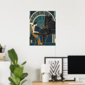 Affiche de piano Art Déco (Bureau à domicile)