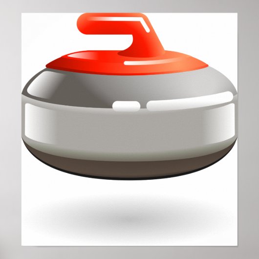 Affiche de pierre de curling (Devant)