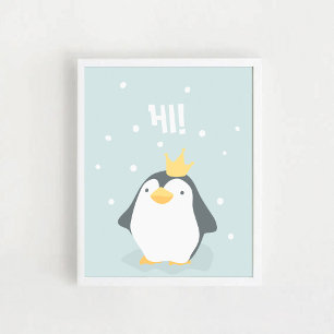 Affiche de pingouin