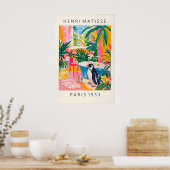 Affiche de pingouin drôle, décor Dopamine, Rose (Cuisine)