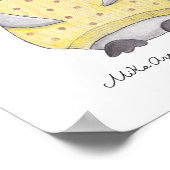 Affiche de pingouin Mignon Pingouin Joyeux Impress (Coin)