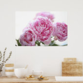 affiche de pivoines roses (Cuisine)