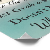 Affiche de placement Oceanic  Mariage  Thème de pl (Coin)