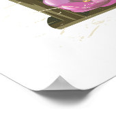 Affiche de plage de Cancun au Mexique. (Coin)