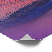 Affiche de plage de coucher de soleil tropical (Coin)