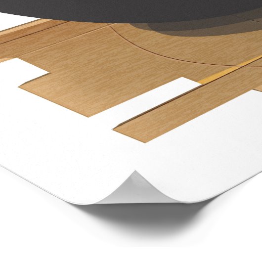 Affiche de plage de Mar del Plata Argentina (Coin)