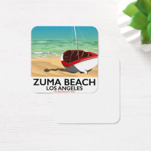 Affiche de plage de Zuma Beach LA Rail
