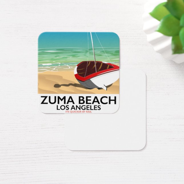 Affiche de plage de Zuma Beach LA Rail (Bureau)