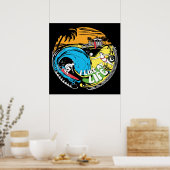 Affiche de plage "J'aime MA vie" (Cuisine)