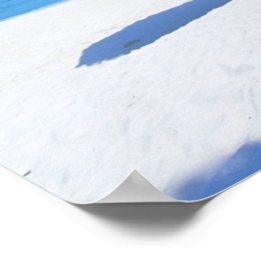 Affiche de plage paradisiaque (Coin)