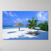 Affiche de plage paradisiaque (Devant)