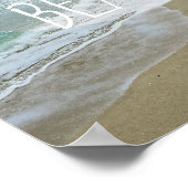 affiche de plage photo art avec texte (Coin)