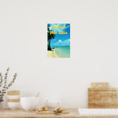 Affiche de plage Pittoresque Tropical Hawaii (Cuisine)
