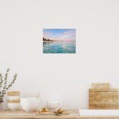 Affiche de plage turquoise tropicale - Coucher de (Cuisine)