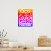 Affiche de plaisir pour coureur de cross-country (Cuisine)