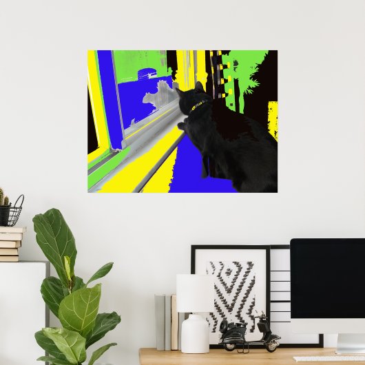 Affiche de plaisirs inattendus (Bureau à domicile)