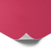 Affiche de plan de table Carmine Magenta Red 5 (Coin)