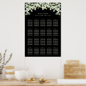 Affiche de plan de table de 24x36" 20 tables de 10 (Cuisine)