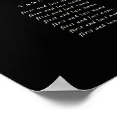 Affiche de plan de table de 28x20" 10 tables de 8 (Coin)