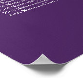 Affiche de plan de table de mariage à 10 tables Vi (Coin)