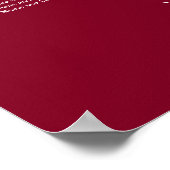 Affiche de plan de table de mariage Burgundy 9 (Coin)