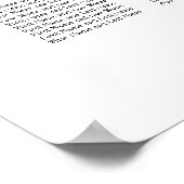 Affiche de plan de table de mariage élégant à 16 t (Coin)