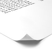 Affiche de plan de table de mariage élégant à 28 t (Coin)