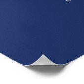 Affiche de plan de table de mariage Navy Blue 26 (Coin)