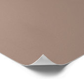 Affiche de plan de table de mariage Taupe 11 Table (Coin)