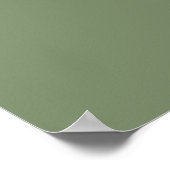 Affiche de plan de table de mariage vert sauge 5 (Coin)