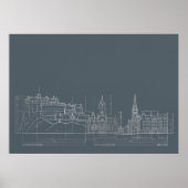 Affiche de plan de ville sombre (Devant)
