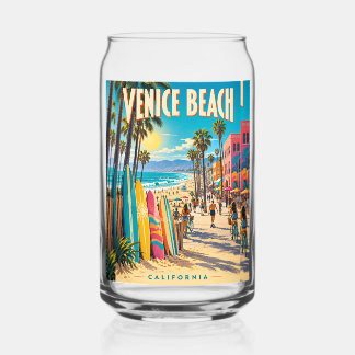 Affiche de planches de surf colorées de Venice Bea