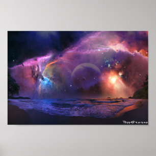 Affiche de planète d'Exo