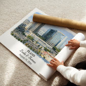 Affiche de Plano Texas, Aquarelle, Sur mesure