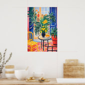 Affiche de plante botanique colorée, vibrante (Cuisine)