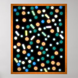 Affiche de pluie enrobée de sucre (couleur)