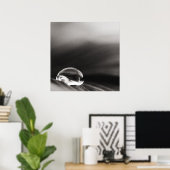 Affiche de pluie noire (Bureau à domicile)